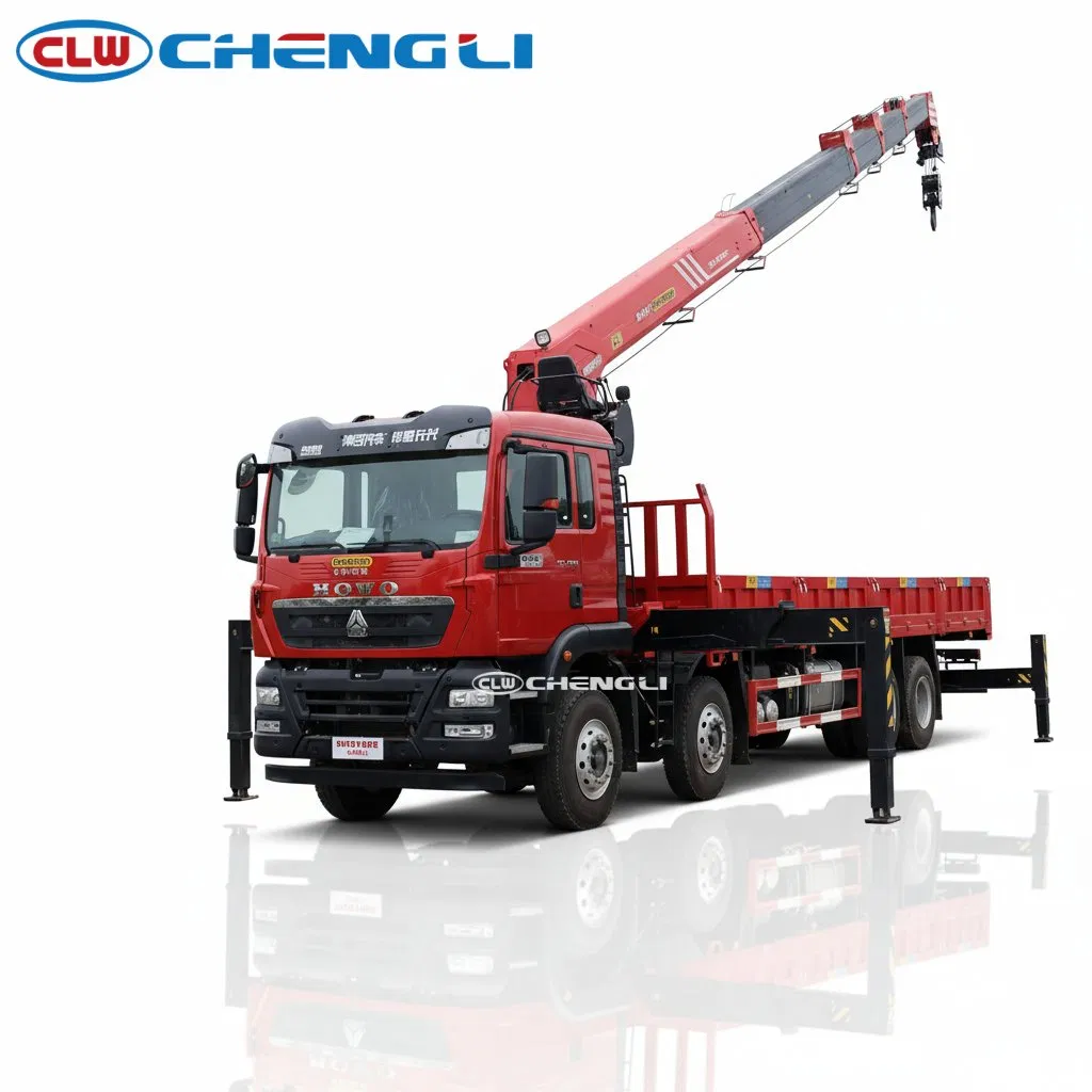 Кран-манипулятор HOWO 8×4, 14 т — SQS350-5