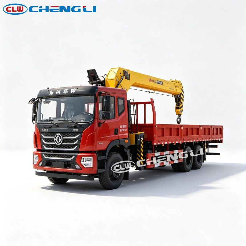 Кран-манипулятор Dongfeng Huashen T5 6×4, HYVA 12 т